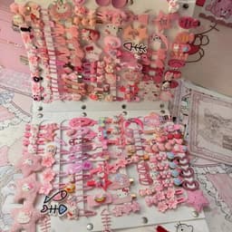 SET 50 KẸP TÓC DỄ THƯƠNG, Cô Gái Ngọt Ngào Trái Tim Kẹp Phim Hoạt Hình Nhật Bản Mới 2025 [FREESHIP] 3