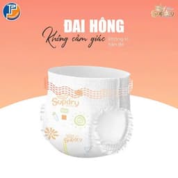 Tã bỉm SUPDRY CAM ULTRA cao cấp quần dán full size mềm mỏng thấm hút tốt 8