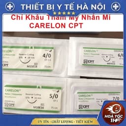 [ Lẻ 2 sợi ] Chỉ Phẫu Thuật Thẩm Mỹ Nhấn Mí Carelon CPT [2/0,3/0, 4/0, 5/0,6/0, 7/0] 2