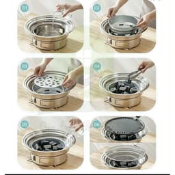 Bếp nướng than hoa. Bếp nướng không khói 7