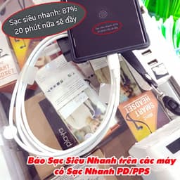 [ZIN MÁY] Cáp Sạc Nhanh Google C-C 3A 60W 2 đầu Type-C Chính Hãng Pixel 2/3/4/5/6/7/8/9/10.... 6