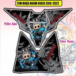 Tem Dán Nhựa Nhám Vario Đời 2018 Đến 2022  Mẩu Mới Hot trend Decal Pvc 3 Lớp 4