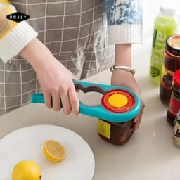 < SDJZT > 1 Dụng cụ mở nắp chai, Dụng cụ mở nắp vặn, Dụng cụ mở hộp 4 trong 1 đa chức năng, Kẹp có thể, cụ mở nắp, cụ mở chai, cụ mở chai đang được bán 3