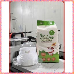 (TRỢ GIÁ) Tã Bỉm Quần Dán AMOR NATURE ,bỉm Việt,Bỉm trà xanh mềm mỏng thấm hút tốt 6