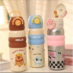BÌNH GIỮ NHIỆT INOX 316 DUNG TÍCH 600ML DỄ THƯƠNG XINH XẮN 5