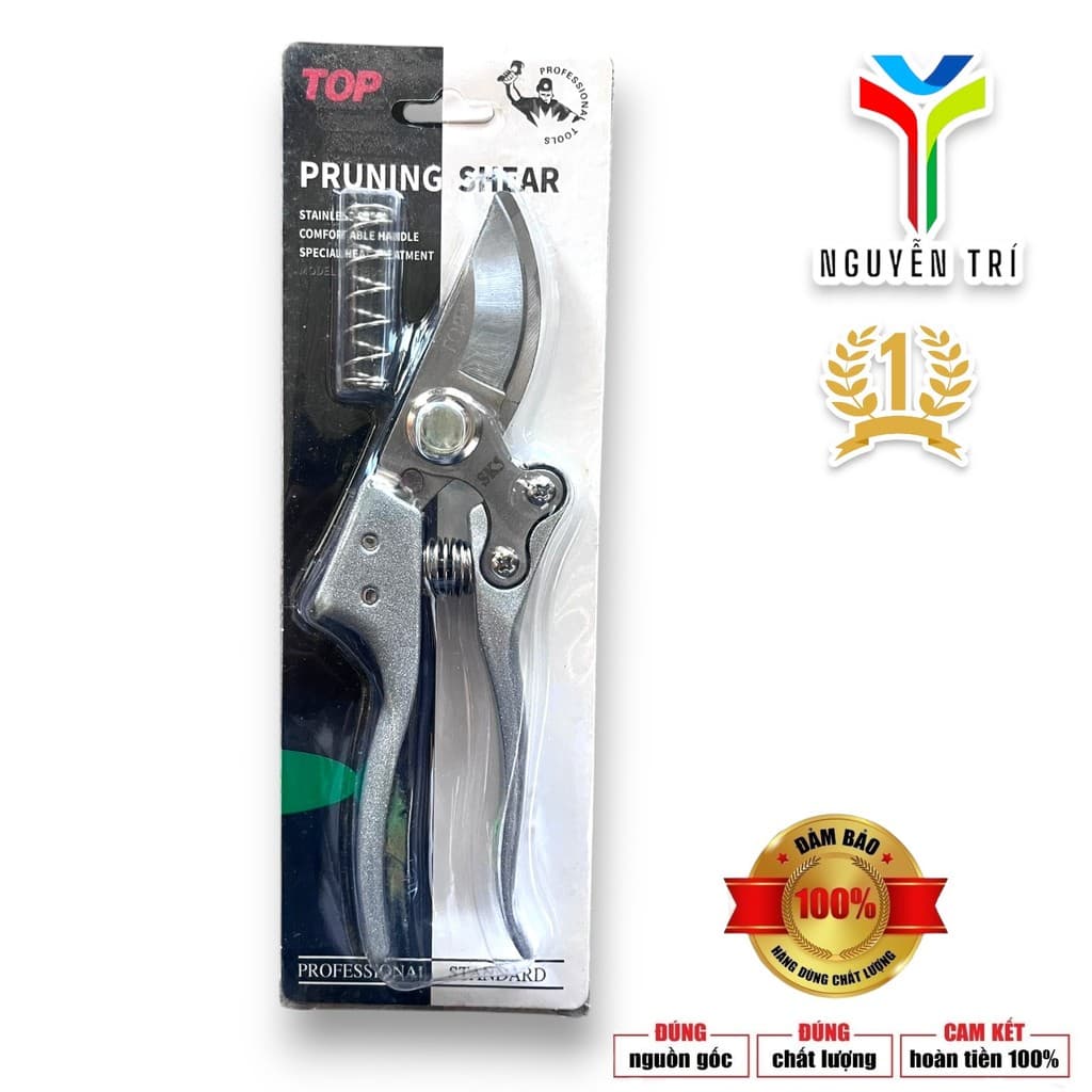 Kéo Cắt Cành TOP Cao Cấp – Lưỡi Inox Sắc Bén, Cắt Tỉa Cây Cảnh, Hoa Hồng, Cành Non