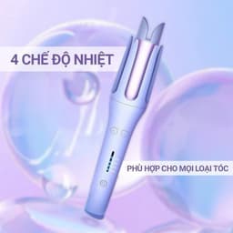 Máy Làm Xoăn Tóc Tự Động ChiGo Trục 32mm Phủ Gốm Uốn Lọn Tự Nhiên Có 3 Mức Nhiệt Dễ Dùng_TH 5
