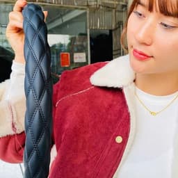 Bọc vô lăng XUẤT NHẬT da lộn dành cho xe ô tô, xe tải đủ size từ 38 - 45cm 8