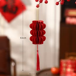 2026 3D Trung Quốc Tổ Ong Giấy Trang Trí Năm Mới Treo Lễ Hội Mùa Xuân Tiếp Liệu Đồ Trang Trí 6
