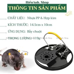 Bẫy Bắt Chuột Thông Minh Dễ Sử Dụng, Bẫy Chuột Lò Xo Siêu Nhạy Bắt Chuột Hiệu Qủa - hieuanh1688 7