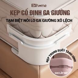 Kẹp Cố Định Ga Giường Trong Suốt Vô Hình – Kẹp Góc Ga Chống Trượt, Giữ Ga Phẳng Lì – Set 4 Cái EZihome 1