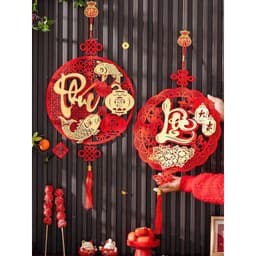 [TẾT 2027] Dây Treo Thần Tài Bằng Nỉ Nhung Đỏ, Chữ Tết - Phúc - Lộc - Thọ, Trang Trí Tết Phong Thủy Thu Hút Tài Lộc 3