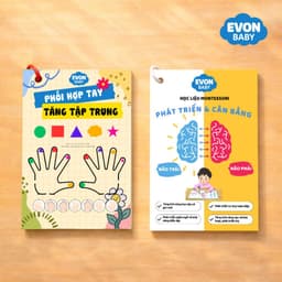 Thẻ Flash EVON BABY dạy bé tập nói - Montessori Rèn Tập Trung, Tăng Phản Xạ Não Bộ 1