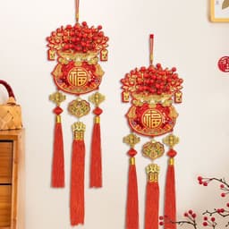 MIỄN SHIP Dây Treo Trang Trí Tết Túi Phúc Đỏ May Mắn, Phụ Kiện Trang Trí Nhà Cửa Đón Xuân An Khang 6