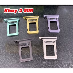 Khay Đựng Sim Thay Thế cho iPhone 11 iP11 bản 1 SIM/2 SIM Loại có Ron Chống Nước & Lẫy Giữ Sim như ZIN 6