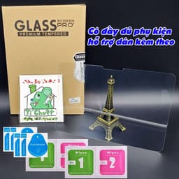 [Ảnh Thật] Kính CL iPad PRO 11" M4/M5 2024/2025 Cường Lực 9H-2.5D Trong Suốt 2