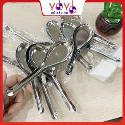 Thìa Ăn Phở, Ăn Súp, Thìa Ăn Cơm Inox Tiện Dụng, Thìa Phở Hoa Sen 1