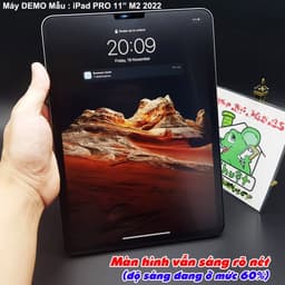 [Nhám Chống Vân Tay] Kính CL iPad PRO 11" M4/M5 2024/2025 Cường Lực Matte 9H-0.26mm 9