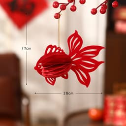 2026 3D Trung Quốc Tổ Ong Giấy Trang Trí Năm Mới Treo Lễ Hội Mùa Xuân Tiếp Liệu Đồ Trang Trí 5