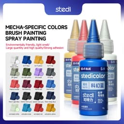 Sơn mô hình gốc nước Stedi water based cao cấp acrylic Mecha specific colors 18ml đủ màu model kit Gundam Matt MC40 MC60 2