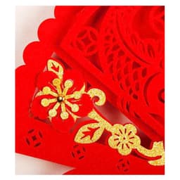[TẾT 2027] Khánh Quạt Nhung Khắc Chữ Tết - Phúc - Lộc - Thọ, Mẫu Mới 3 Tua, Treo Nhà Phong Thủy, Decor Tết May Mắn 9