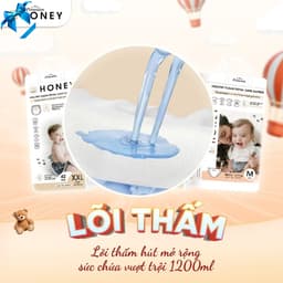 COMBO 2 BỊCH Tã/bỉm HONEY Premium mẫu mới, bỉm chính hãng, tã dán/quần đủ size từ NB - 4XL cho bé. 5