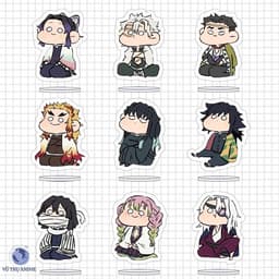 Mô hình, móc khóa KIMETSU NO YAIBA ver MẮT TRÒN Standee 3cm 5cm, làm quà tặng bạn bè, trang trí góc học tập, Treo balo 1