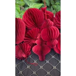 Set 10 Đèn Lồng Giấy Đỏ Đủ Hình Trang Trí Tết Decor Siêu Đẹp (sỉ ib) 6