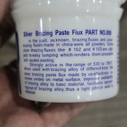 Bột hàn là chế phẩm làm sạch bề mặt kim loại đồng 11.3g/ lọ.  Flux hàn bạc - Trợ hàn chuyên cho đồng, inox thép 2