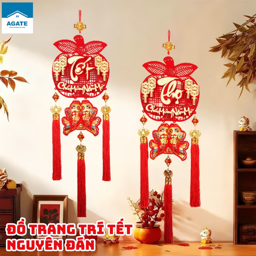 MIỄN SHIP [Bộ Sưu Tập Tết 2026] Đồ Trang Trí Tết Cao Cấp, Trang Trí Năm Mới Rực Rỡ Cho Phòng Khách, Cửa Sổ