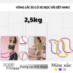 Vòng Lắc Eo Lò Xo Bản Xịn Bọc Vải Dệt - Giảm Calo Hiệu Quả, Eo Thon ,Gọn dáng 4