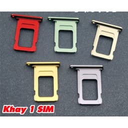Khay Đựng Sim Thay Thế cho iPhone 11 iP11 bản 1 SIM/2 SIM Loại có Ron Chống Nước & Lẫy Giữ Sim như ZIN 5
