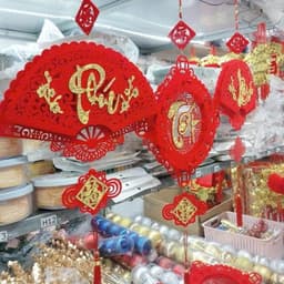 [TẾT2027]Dây Treo Thần Tài Nhung Đỏ Chữ Phúc Lộc Thọ Hình Thoi Hình Quạt Trang Trí Tết Phong Thủy 5