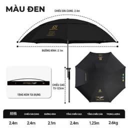 Ô / Dù Xsamtin Max Cao Cấp 2m4 9