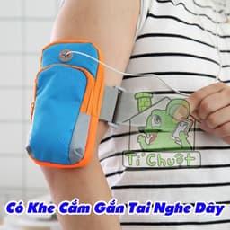 [Ảnh Thật] Bao Túi Đeo Tay Vải Dù Phản Quang 2 Ngăn Tập GYM Thể Thao 8
