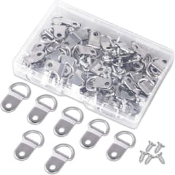 Bộ Móc Treo Tranh Ảnh Bán Nguyệt Kim Loại - Phụ Kiện Treo Khung Tranh, Khung Ảnh, Đồ Trang Trí Tường Tiện Lợi 5
