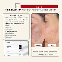 [HÀNG CÔNG TY] Tinh chất giảm mụn và chống lão hóa THERAMID AZID 15% 30ML 4
