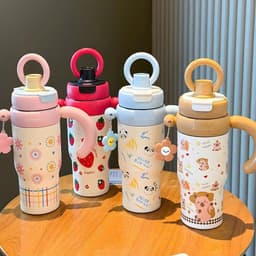 Cốc Giữ Nhiệt ALXIONG 800ml Inox 304 Cao Cấp - Ly Giữ Nhiệt Có Lõi Lọc Trà & Quai Xách Chống Tràn Cute 1