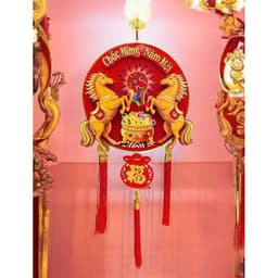 Dải Treo Ngựa Xoay 2027 - Trang Trí Tết Độc Đáo với Vòng Xoay Ngựa 5