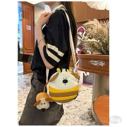 Balô chó ong dễ thương cho bé ba lô hoạt hình, ba lô dung tích lớn phù hợp cho mọi lứa tuổi & Đeo đi chơi đi học 8