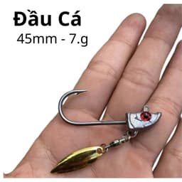 Lưỡi móc mồi mềm câu jic mồi mềm chuyên câu lure 3