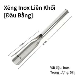 Bộ Xẻng Làm Vườn Inox Mũi Tròn & Nhọn - Dụng Cụ Trồng Cây Xới Đất Bền Chắc Không Gỉ 6