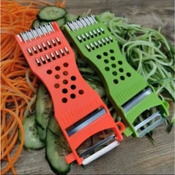 Nạo 3002 bào rau củ quả đa năng 5 in 1 loại cao cấp có vỉ, lưỡi sắc bén, tiện dụng nhà bếp 9