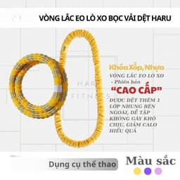 Vòng Lắc Eo Lò Xo Bản Xịn Bọc Vải Dệt - Giảm Calo Hiệu Quả, Eo Thon ,Gọn dáng 5