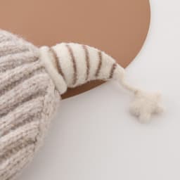 Mũ Len Cho Bé 1-6 Tuổi Mũ Beanie Mắt To Dễ Thương Mũ Len Chóp Nhọn Lót Nhung Ấm Mùa Đông Hàn Quốc 6