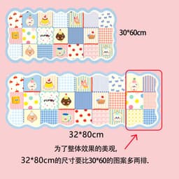 Thảm trải bàn bằng da PU cực lớn dành cho nữ - Tấm lót máy tính chống nước & dầu, Bàn phím văn phòng cao cấp & Bàn di chuột 7