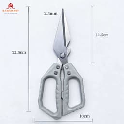 Kéo Cắt Xương Gà Chuyên Dụng – Thép Không Gỉ, Lực Cắt Mạnh, Đa Năng Nhà Bếp 8