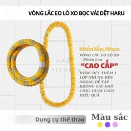 Vòng Lắc Eo Lò Xo Bản Xịn Bọc Vải Dệt - Giảm Calo Hiệu Quả, Eo Thon, Chuyên Dụng 1.3kg,2,5kg ,3kg. 5
