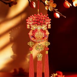 MIỄN SHIP Dây Treo Trang Trí Tết Túi Phúc Đỏ May Mắn, Phụ Kiện Trang Trí Nhà Cửa Đón Xuân An Khang 2