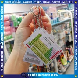 MÓC KHÓA BẢNG TUẦN HOÀN NGUYÊN TỐ HÓA HỌC NHỰA PVC DẦY 4 LỚP – TIỆN LỢI, NHỎ GỌN, SIÊU HỮU ÍCH! 1